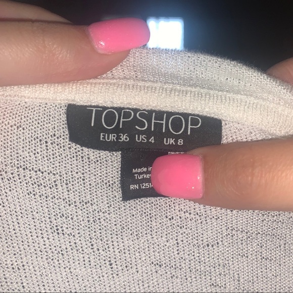 TOPSHOP LACE DETAIL TOP - Picture 2 of 4